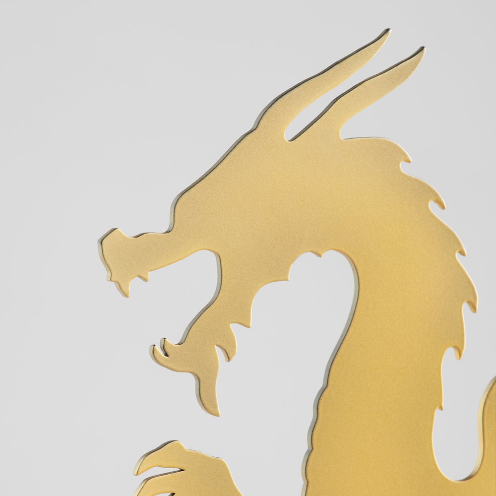 Haku Dragon - Gold-Cyan Design-CYAN-11700-Decorative ObjectsHorizontal-2-France and Son