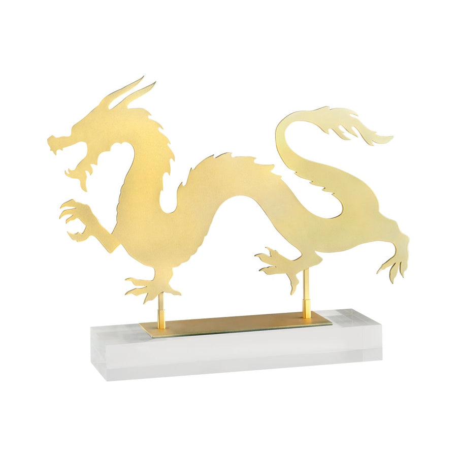 Haku Dragon - Gold-Cyan Design-CYAN-11700-Decorative ObjectsHorizontal-1-France and Son