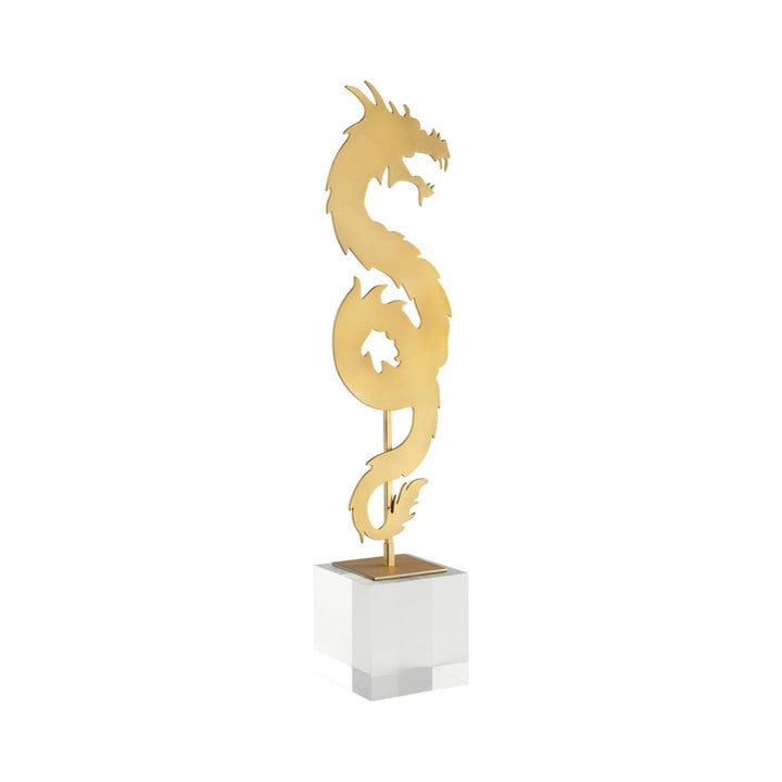 Haku Dragon - Gold-Cyan Design-CYAN-11701-Decorative ObjectsTall-5-France and Son