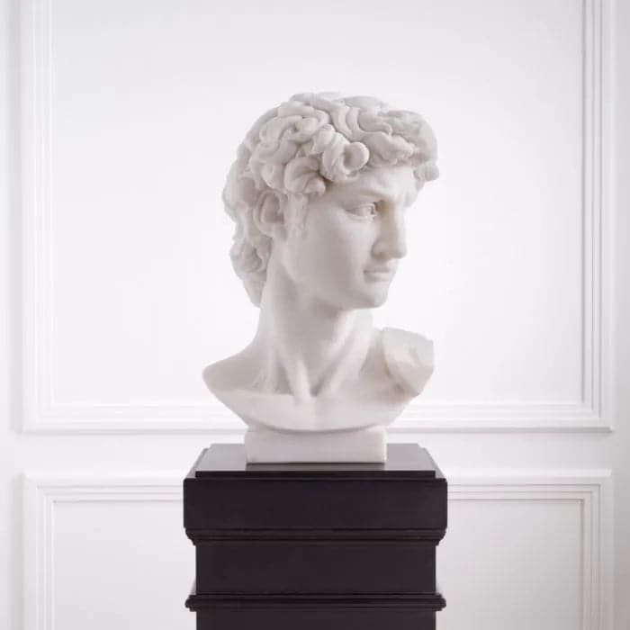 Head David white marble-Eichholtz-EICHHOLTZ-117079-Decorative Objects-2-France and Son