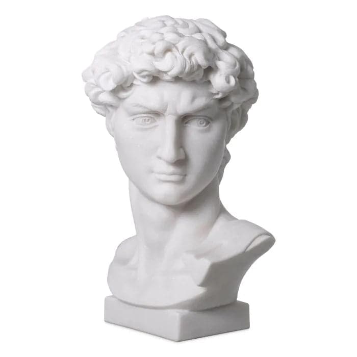 Head David white marble-Eichholtz-EICHHOLTZ-117079-Decorative Objects-1-France and Son