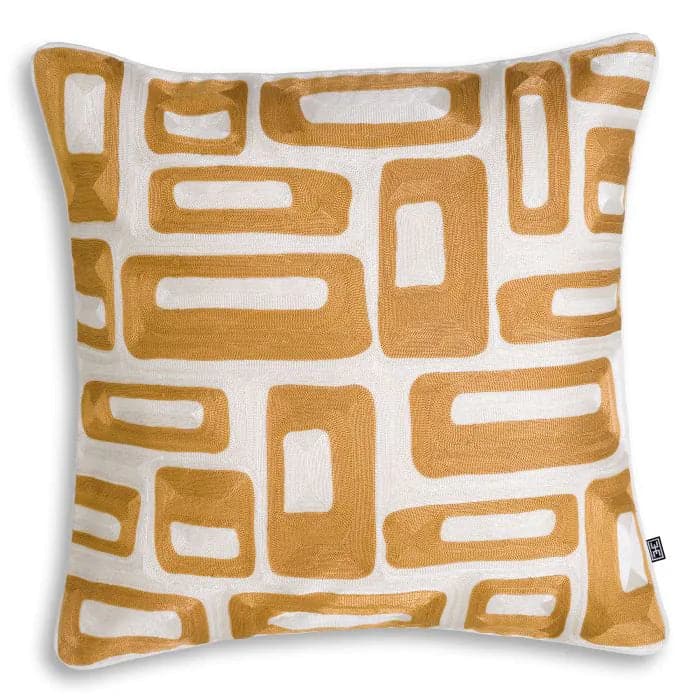 Cushion Cerva-Eichholtz-EICHHOLTZ-117104-PillowsGold & White-3-France and Son