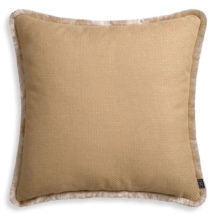 Cushon Cancan-Eichholtz-EICHHOLTZ-117178-PillowsAmber/Beige Fringe-1-France and Son