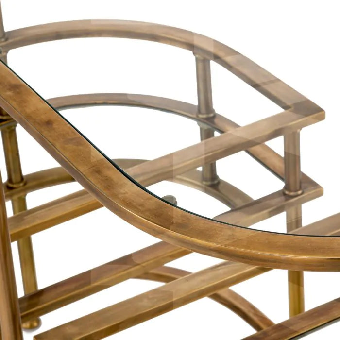 Trolley Lavalle vintage brass finish