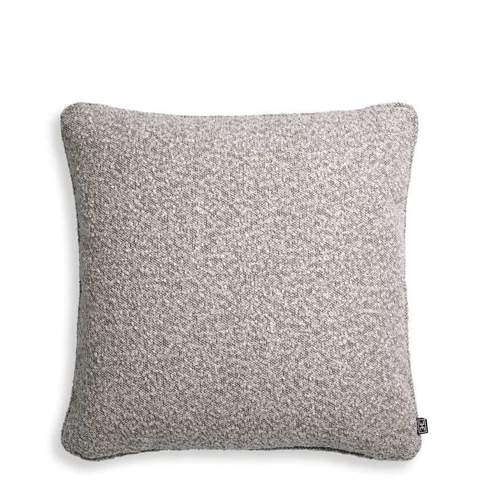 Cushion Bouclé-Eichholtz-EICHHOLTZ-117281-PillowsBouclé Grey-Small-10-France and Son