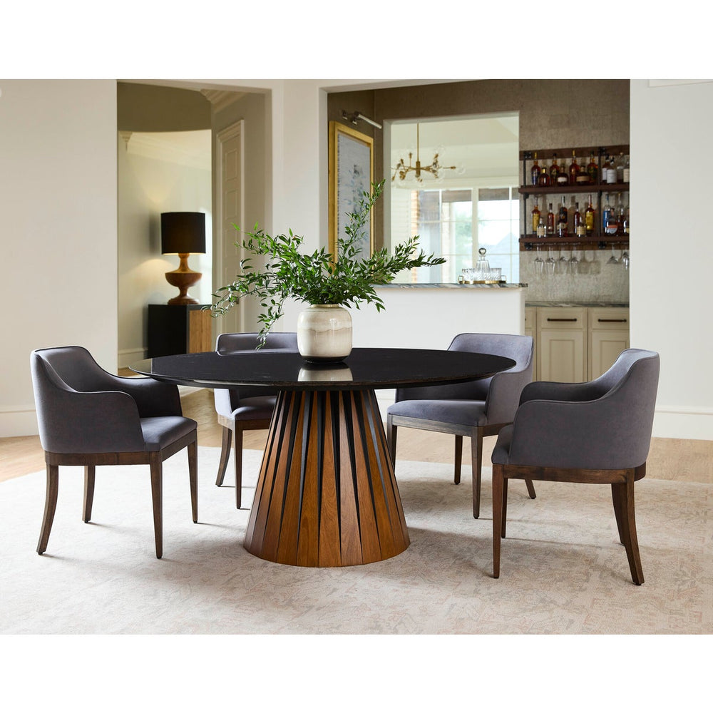 Bourbon Dining Table-Cyan Design-CYAN-11743-Dining TablesBlack & Medium Brown-2-France and Son