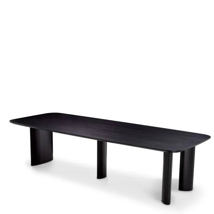 Dining Table Harmonie L-Eichholtz-EICHHOLTZ-117460-Dining TablesBlack veneer-4-France and Son