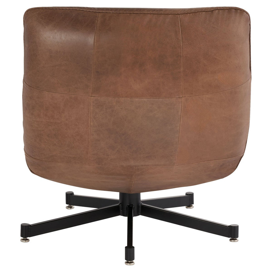 Eduarda Chair-Cyan Design-CYAN-11806-Lounge ChairsGrey Distressed Leather-3-France and Son