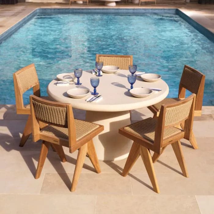 Outdoor Dining Table Cleon cream-Eichholtz-EICHHOLTZ-117534-Dining Tables-2-France and Son