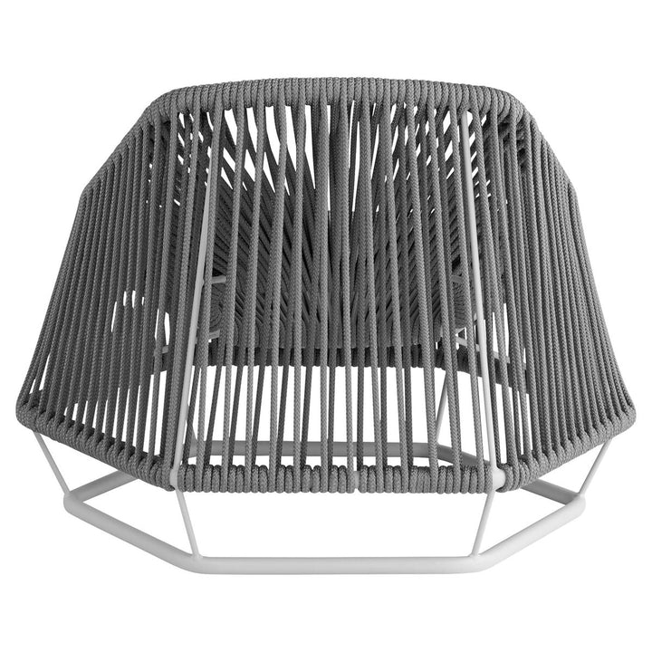 Hexagon Chair-Cyan Design-CYAN-11754-Outdoor Lounge ChairsBeige-5-France and Son