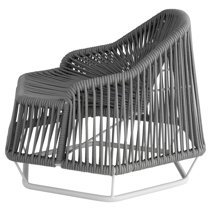 Hexagon Chair-Cyan Design-CYAN-11754-Outdoor Lounge ChairsBeige-7-France and Son