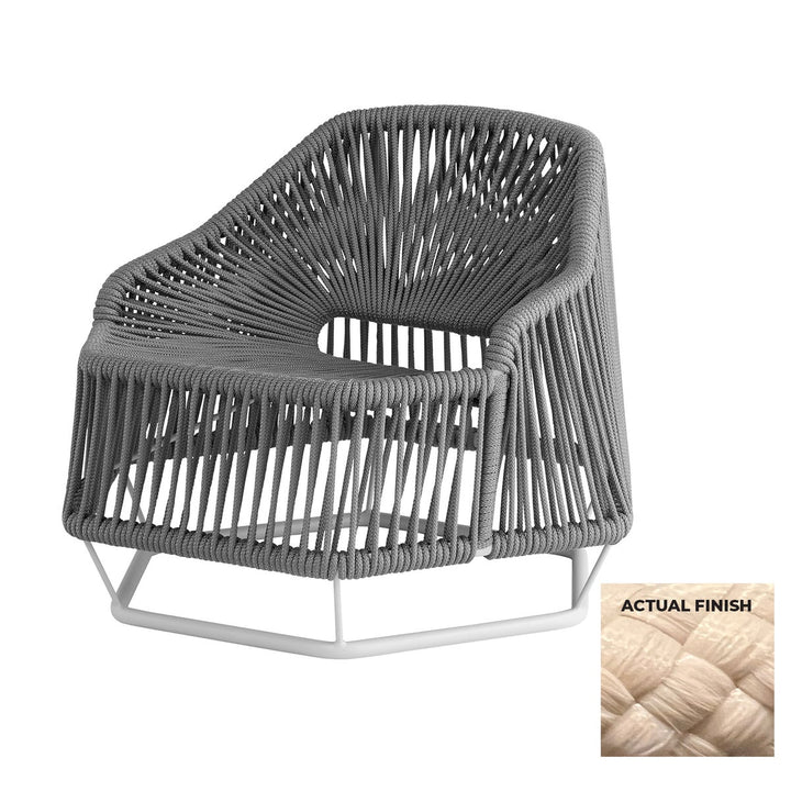 Hexagon Chair-Cyan Design-CYAN-11754-Outdoor Lounge ChairsBeige-8-France and Son