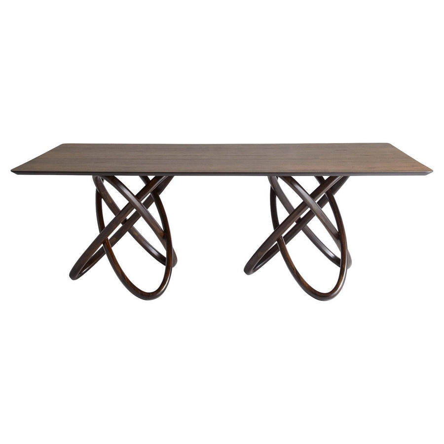 Elo Dining Table - Natural-Cyan Design-CYAN-11756-Dining TablesDark Brown-1-France and Son