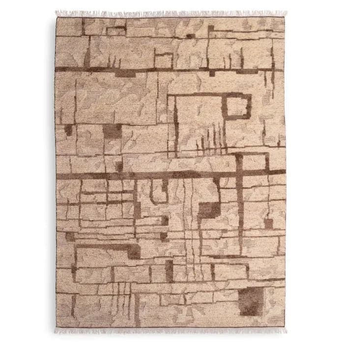 Carpet Limitless ivory brown 300 x 400 cm-Eichholtz-EICHHOLTZ-117585-Rugs-1-France and Son