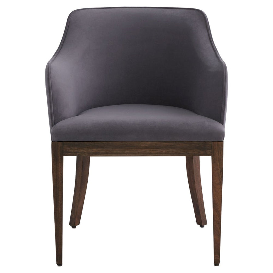 Dublin Chair-Cyan Design-CYAN-11759-Dining ChairsMedium Grey Velour-1-France and Son