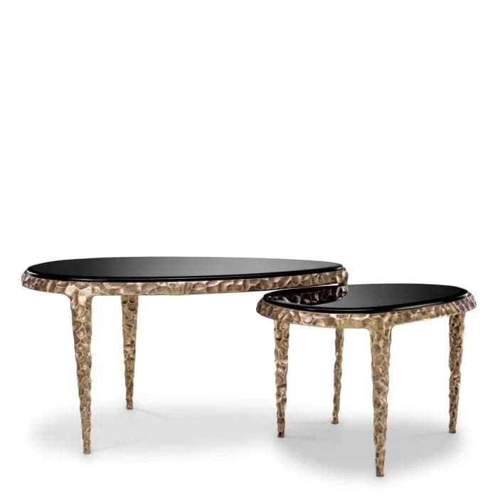 Side Table Livana vintage brass finish-Eichholtz-EICHHOLTZ-117618-Side Tables-2-France and Son