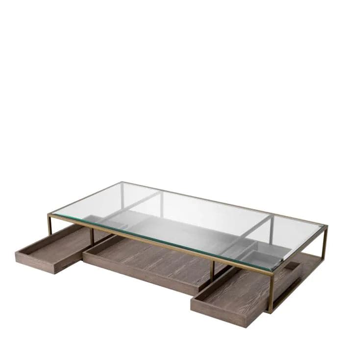 Coffee Table Roxton brushed brass finish-Eichholtz-EICHHOLTZ-117682-Coffee Tables-3-France and Son