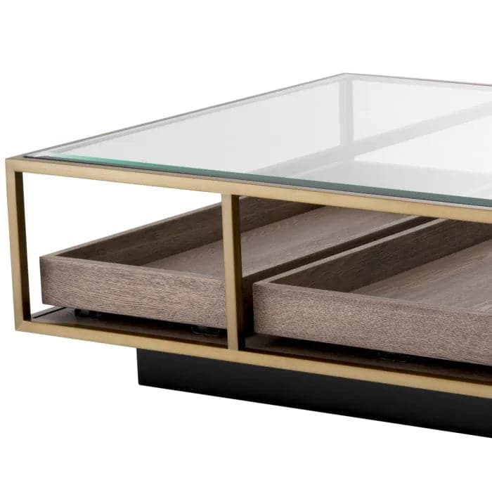 Coffee Table Roxton brushed brass finish-Eichholtz-EICHHOLTZ-117682-Coffee Tables-2-France and Son