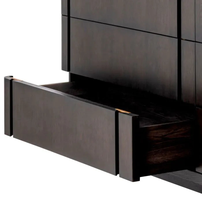 Drawer Dresser Modesto L mocha oak veneer