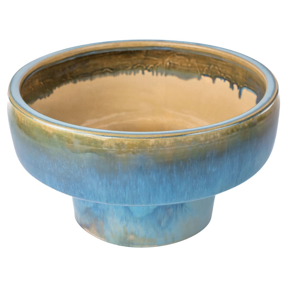 Elevated Bowl | Blue - Tall-Cyan Design-CYAN-11771-Decorative Objects-2-France and Son