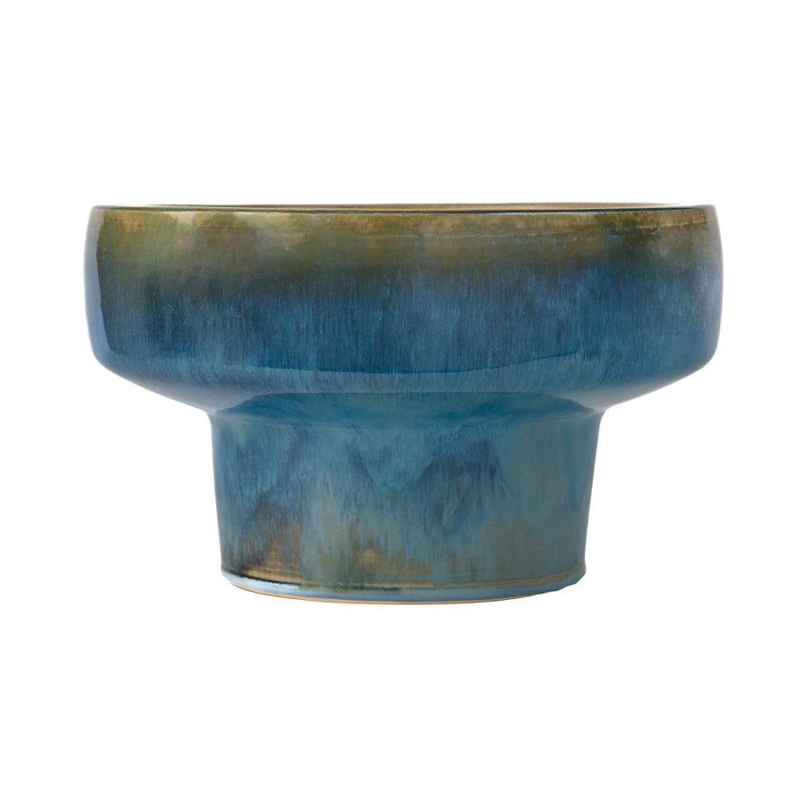 Elevated Bowl | Blue - Tall-Cyan Design-CYAN-11771-Decorative Objects-1-France and Son