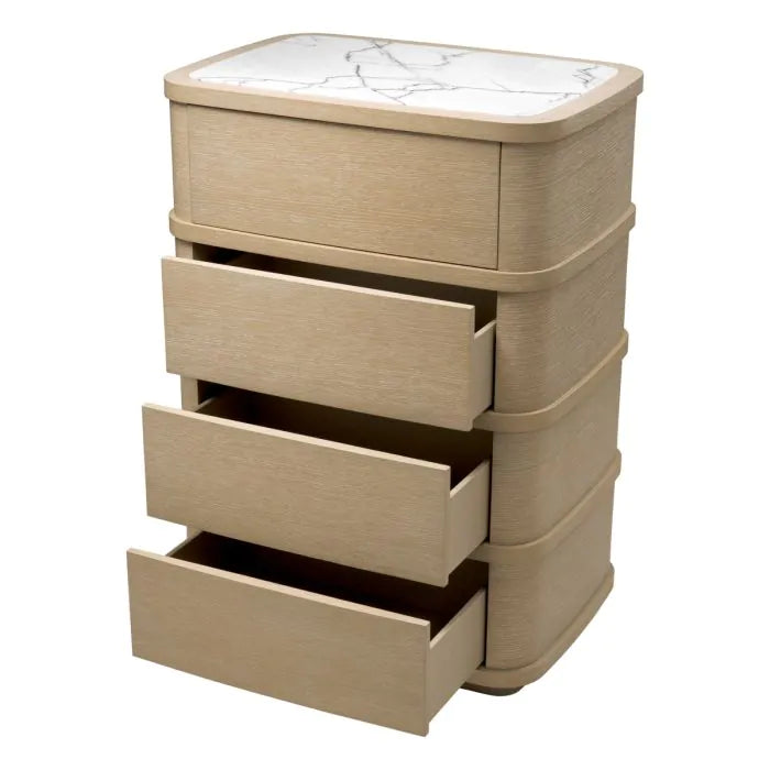 Drawer Dresser Cabana Tall washed oak veneer