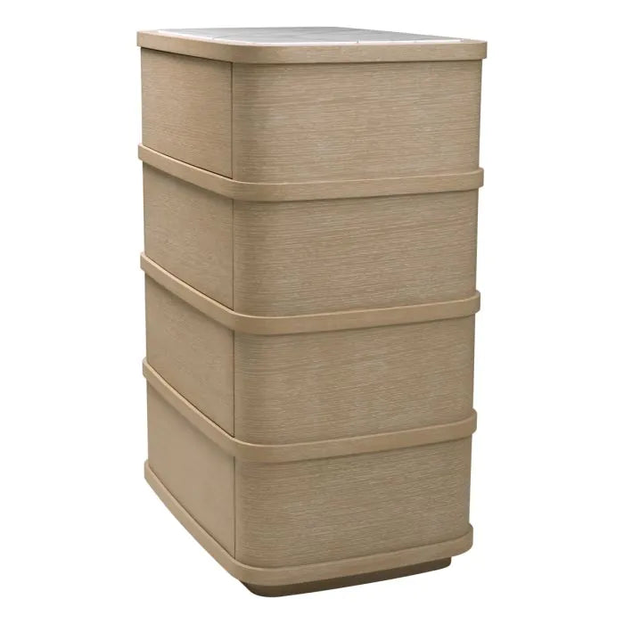 Drawer Dresser Cabana Tall washed oak veneer