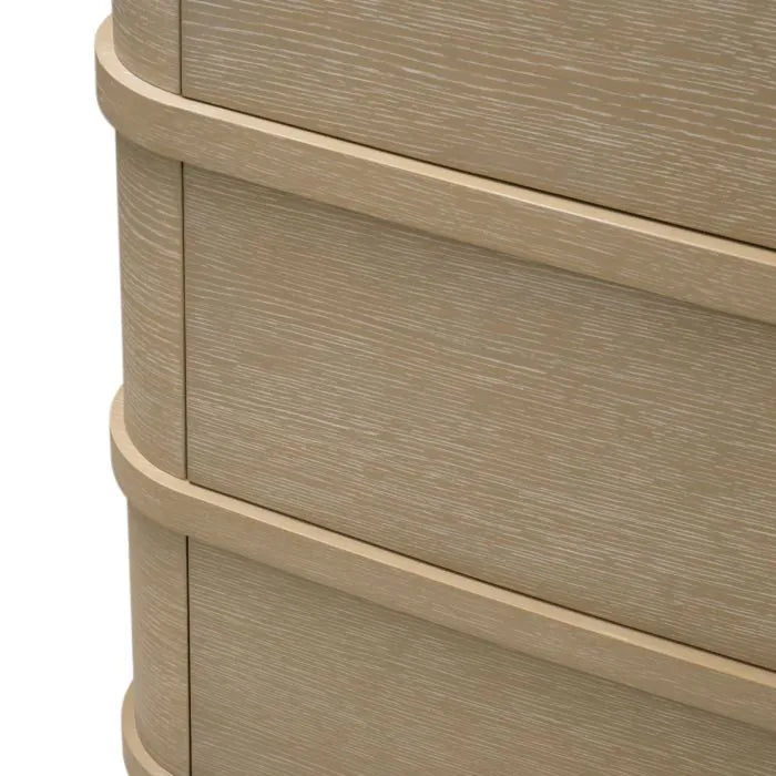 Drawer Dresser Cabana Tall washed oak veneer