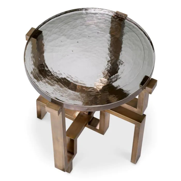 Side Table Gee vintage brass finish