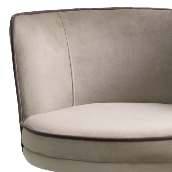 Bar Stool Grenada savona greige velvet