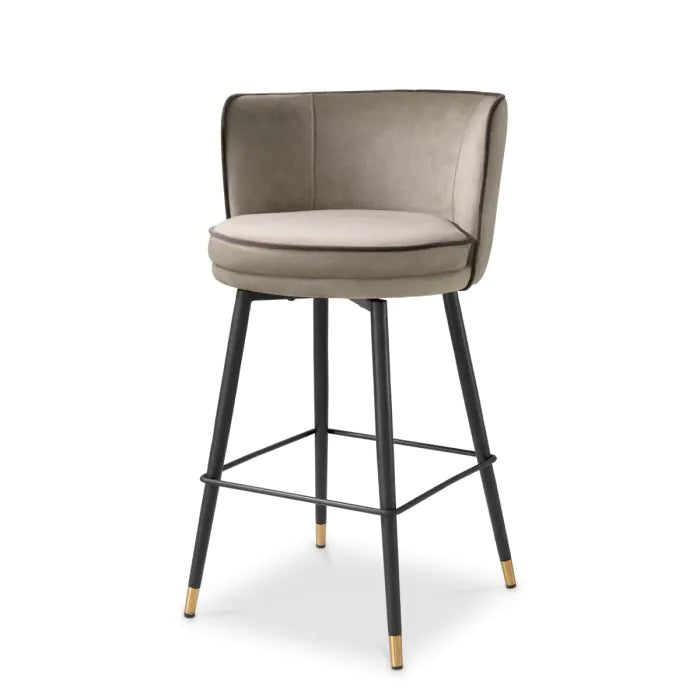 Counter Stool Grenada savona greige velvet