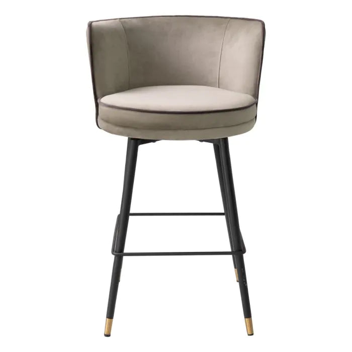 Counter Stool Grenada savona greige velvet