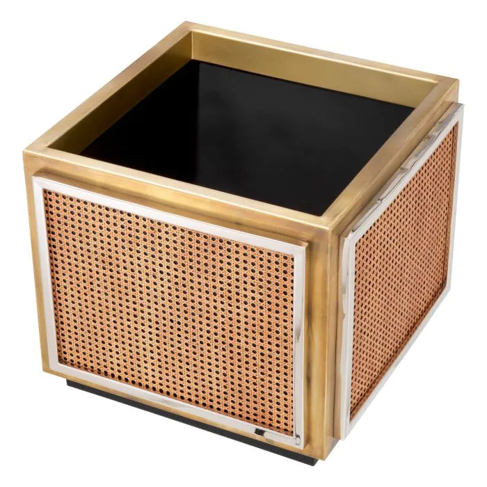 Planter Tropea vintage brass finish
