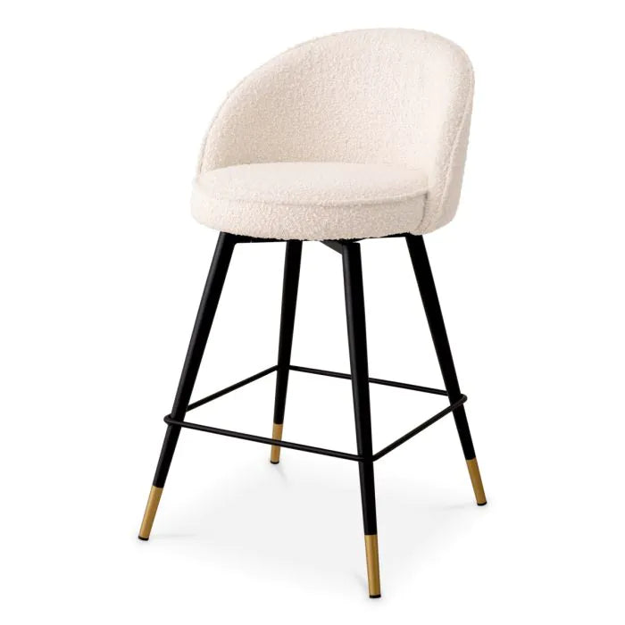 Counter Stool Cooper bouclé cream set of 2