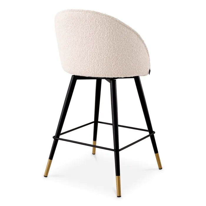 Counter Stool Cooper bouclé cream set of 2