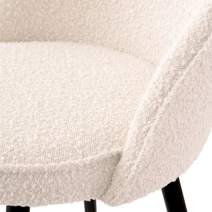 Counter Stool Cooper bouclé cream set of 2