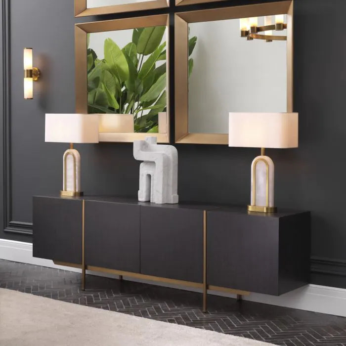 Dresser Bazilian charcoal grey oak veneer