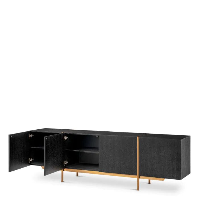 Dresser Bazilian charcoal grey oak veneer