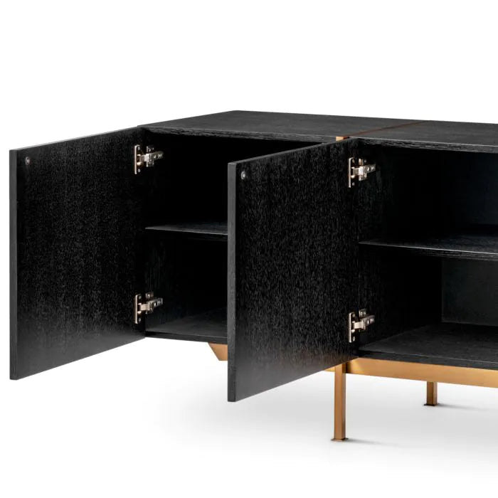 Dresser Bazilian charcoal grey oak veneer