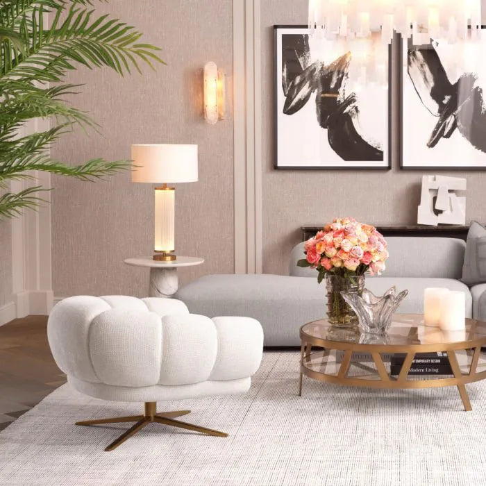 Swivel Chair Sunset lyssa off-white