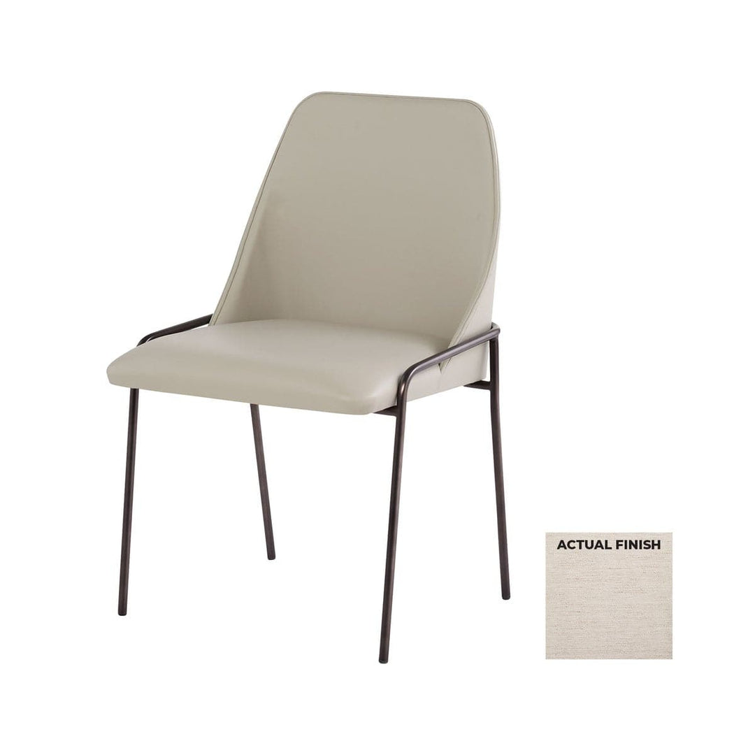 Suez Dining Chair-Cyan Design-CYAN-11801-Dining ChairsWheat Linen Weave-5-France and Son