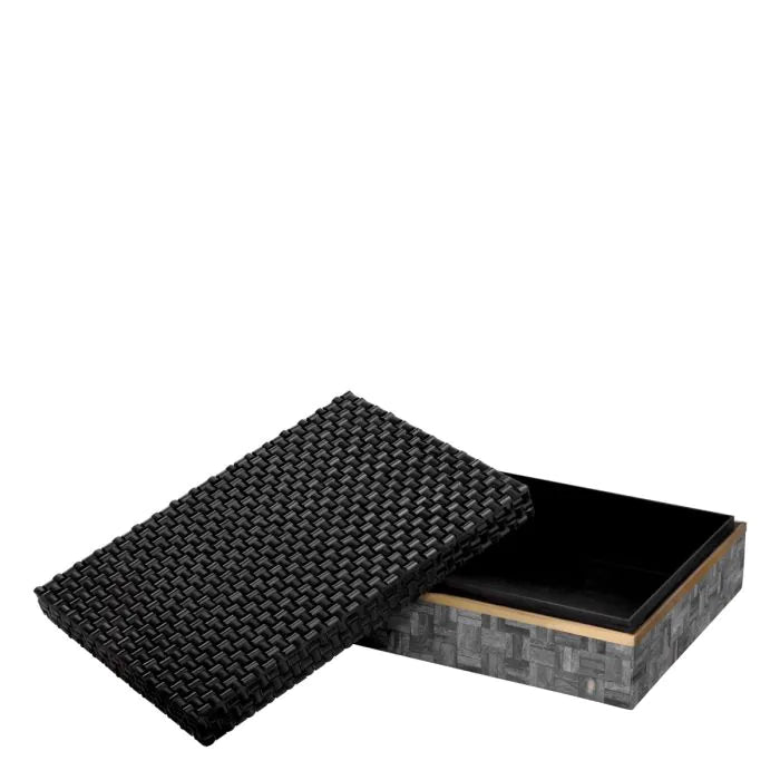 Box Seaside L black grey
