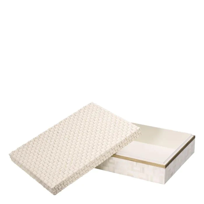 Box Seaside L white cream