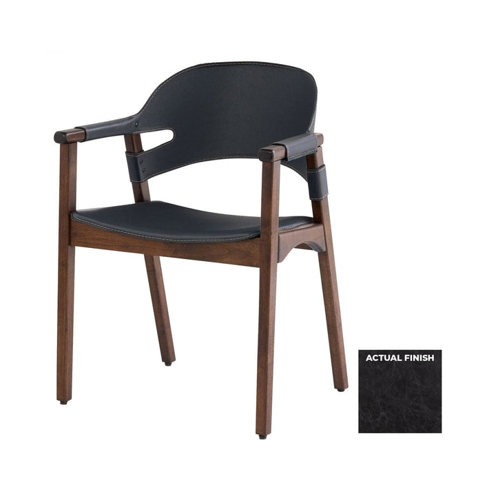 Boss Chair-Cyan Design-CYAN-11812-Dining ChairsBlack distressed leather-9-France and Son