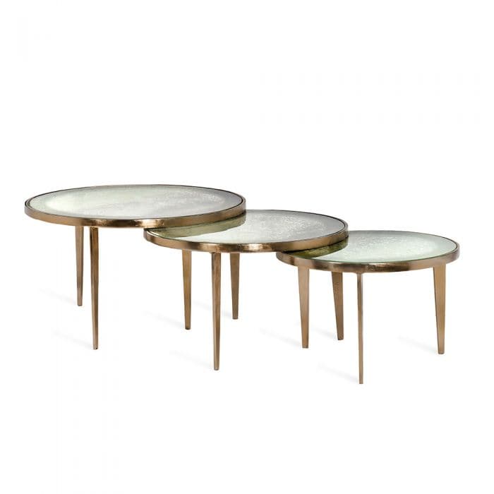 Coffee Tables Cove Circular Bunching Tables - Brass