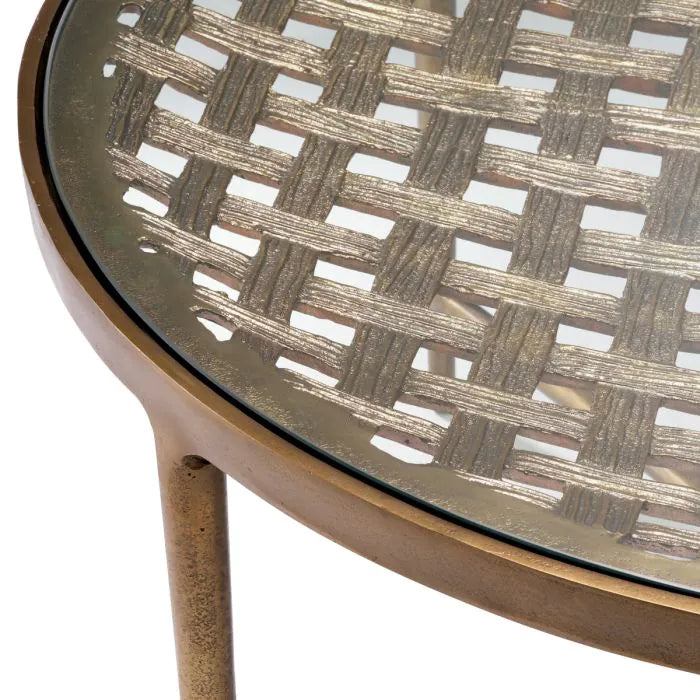 Coffee Table Sorrento antique brass finish