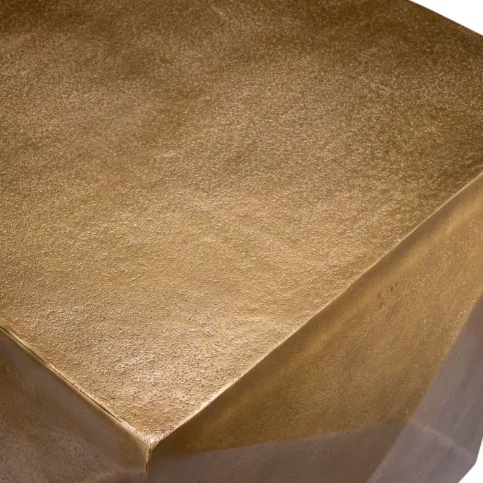 Side Table Maratea antique brass finish