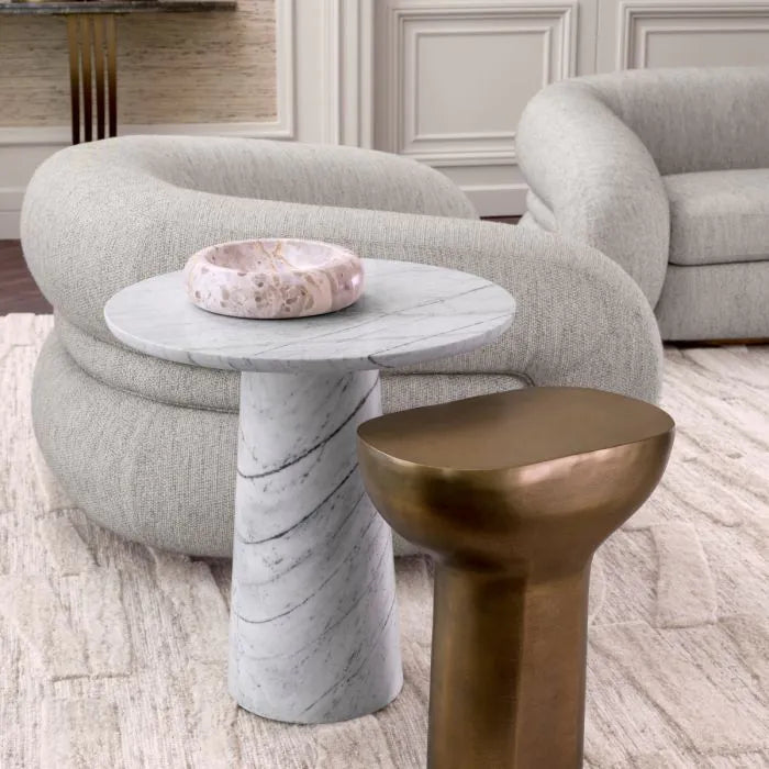 Side Table Cremona antique brass finish