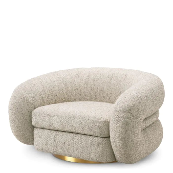 Swivel Chair Cosenza splendor light grey