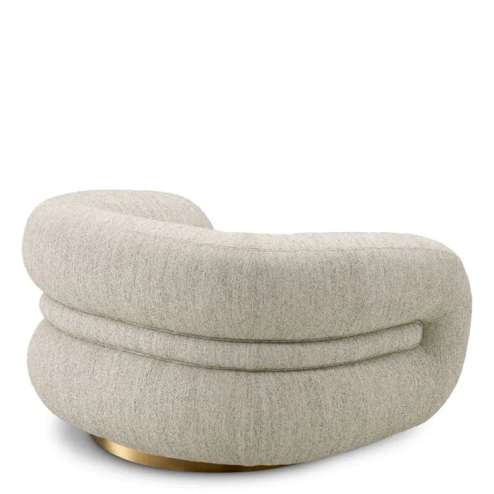 Swivel Chair Cosenza splendor light grey